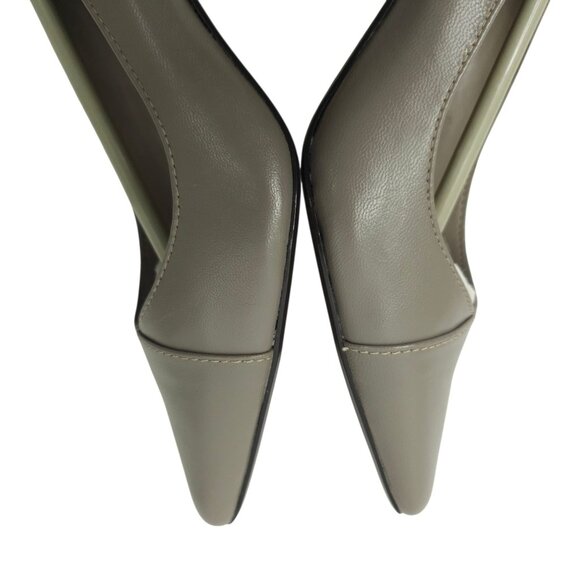 Bella Vita WOW Taupe Pump Womens Size 5 M Kitten Heel Kidskin Leather NEW - Picture 14 of 15